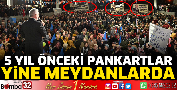 5 yıl önceki pankartlar yine meydanlarda