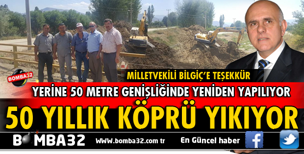 50 YILLIK KÖPRÜ YENİLENİYOR