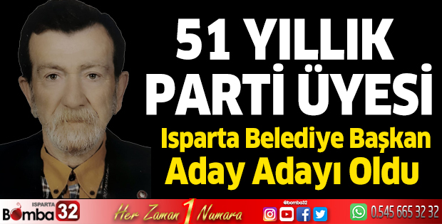 51 yıldır üye olduğu partisinden aday adayı oldu