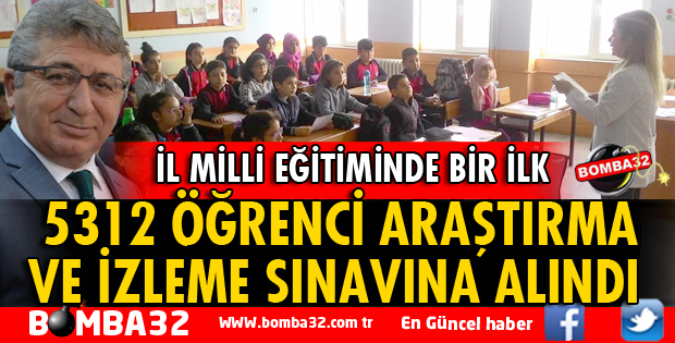 5312 ÖĞRENCİ ARAŞTIRMA VE İZLEME SINAVINA ALINDI
