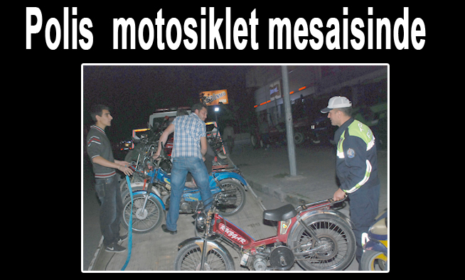 Polis, motosiklet mesaisinde
