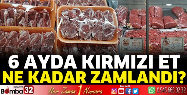 6 ayda kırmızı et ne kadar zamlandı?