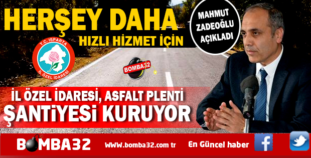 ISPARTA'YA 6 MİLYON TL’LİK YATIRIM