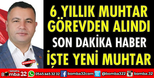 6 YILLIK MUHTARA ŞOK!