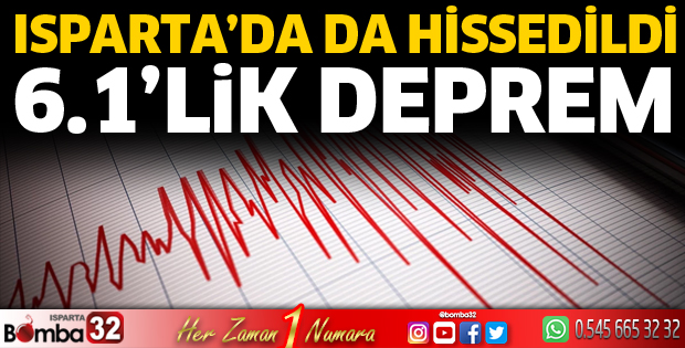 6.1 büyüklüğünde deprem