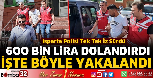 600 Bin lira dolandırdı 