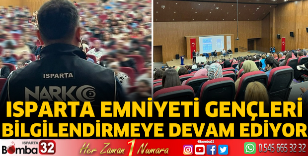 Emniyet yetkilileri gençleri bilinçlendirmeye devam ediyor