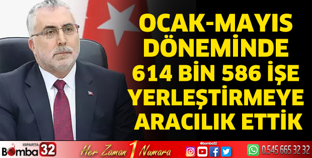 614 bin 586 işe yerleştirmeye aracılık ettik
