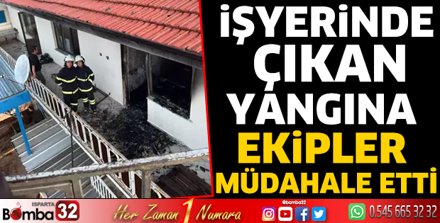 İşyerinde çıkan yangına ekipler müdahale etti