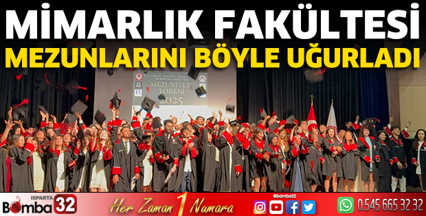 Mimarlık fakültesi mezunlarını böyle uğurladı