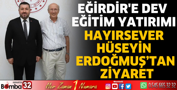 Hayırsever Hüseyin Erdoğmuş’tan Ziyaret