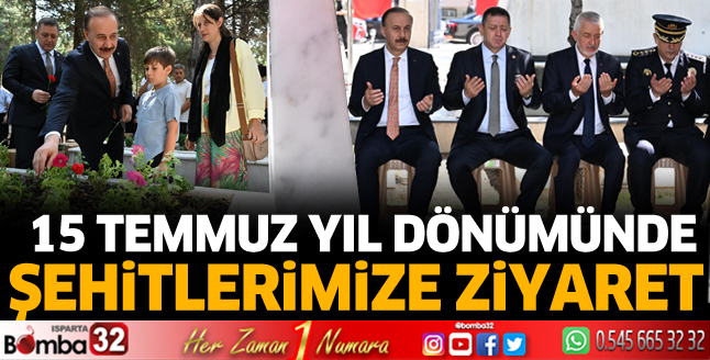 15 Temmuz yıl dönümünde şehitlerimize ziyaret