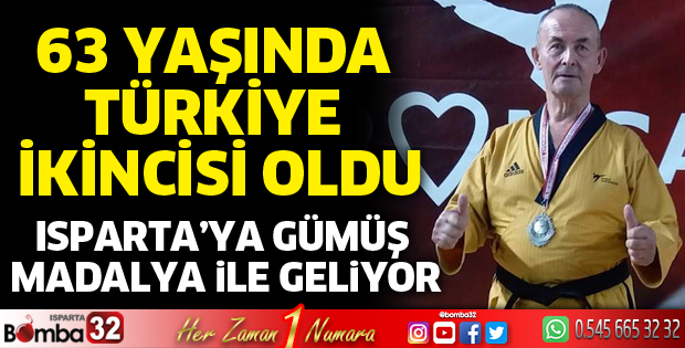 63 yaşındaki Ali İhsan Baydar Türkiye ikincisi oldu