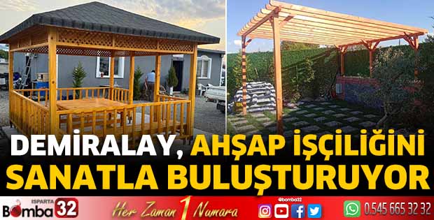 Ahşap işçiliğini sanatla buluşturuyor