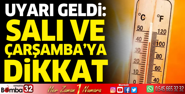 Uzmanlardan Salı ve Çarşamba uyarısı