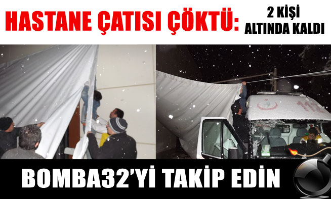 HASTA VE YAKINI ÇADIR ALTINDA KALDI