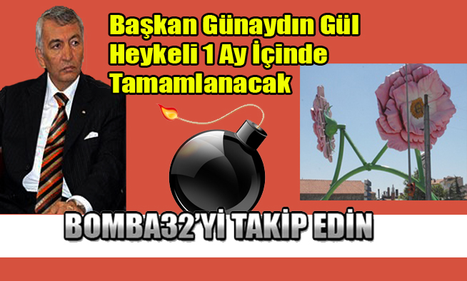 Başkan Günaydın  Gül Heykeli 1 Ay İçinde Tamamlanacak