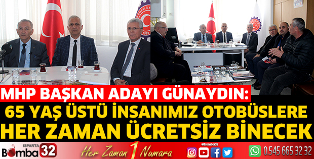 65 yaş üstü insanımız otobüslere her zaman ücretsiz binecek