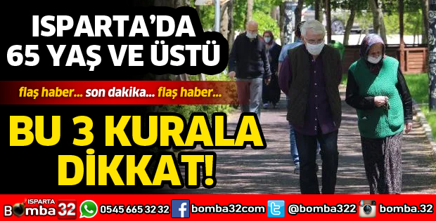 65 YAŞ VE ÜZERİ VATANDAŞLARA HATIRLATMA