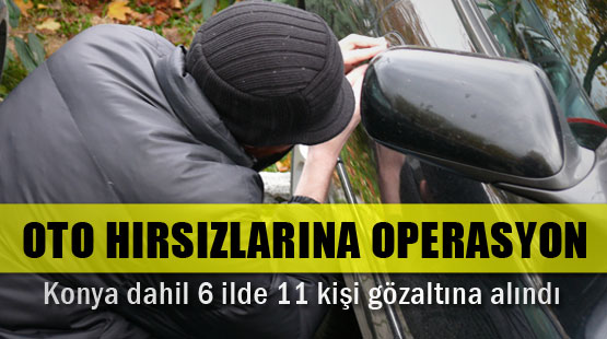 Oto hırsızlarına yönelik operasyon