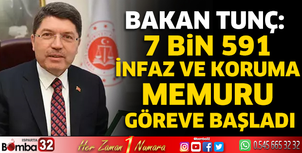 7 bin 591 infaz ve koruma memuru göreve başladı