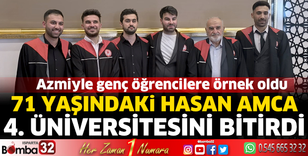 71 yaşındaki Hasan Amca, 4. Üniversitesini Bitirdi