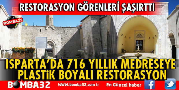 716 YILLIK MEDRESEYE PLASTİK BOYALI RESTORASYON
