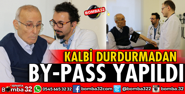 72 YAŞINDAKİ HASTAYA KALBİ DURDURMADAN BYPASS YAPILDI
