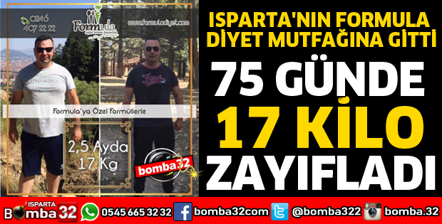 75 GÜNDE 17 KİLO ZAYIFLADI