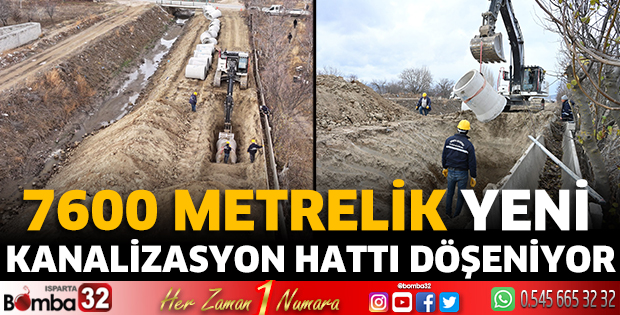7600 metrelik yeni hat döşeniyor