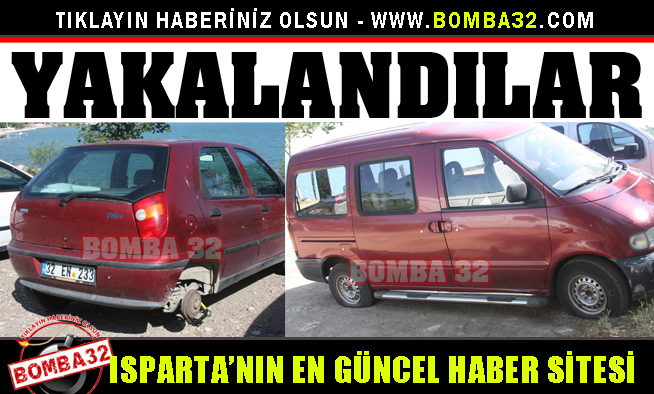 TEKERLERİ KESEN ŞAHISLAR YAKALANDI