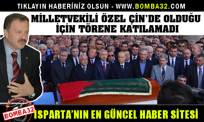 MİLLETVEKİLİ ÖZEL TÖRENE KATILAMADI ODA ÇELENK GÖNDERENLER ARASINDA YER ALDI...