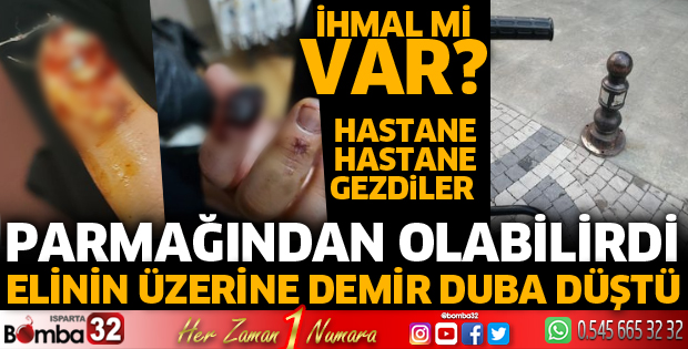 8 yaşındaki çocuğun parmağı demir duba altında kaldı