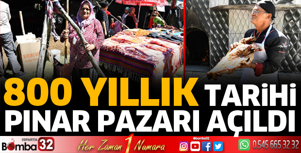 800 yıllık tarihi pınar pazarı açıldı