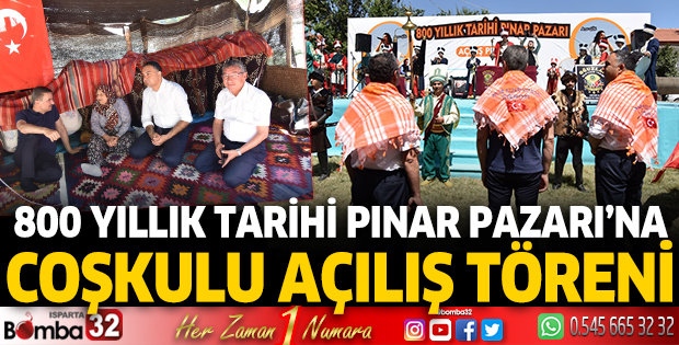 800 yıllık Tarihi Pınar Pazarı’na coşkulu açılış töreni