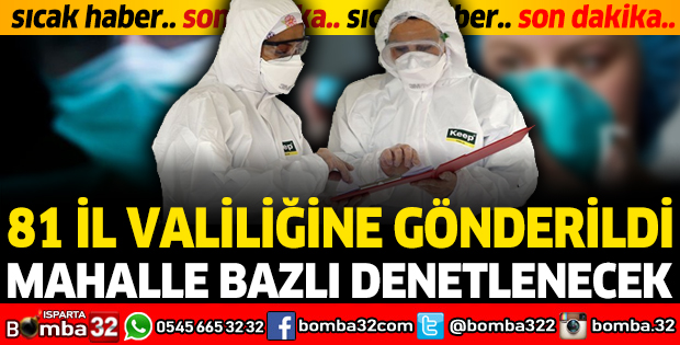 81 İL VALİLİĞİNE YENİ KORONAVİRÜS GENELGESİ GÖNDERİLDİ