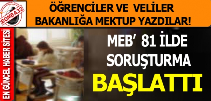 81 İLDE SORUŞTURMA BAŞLADI 