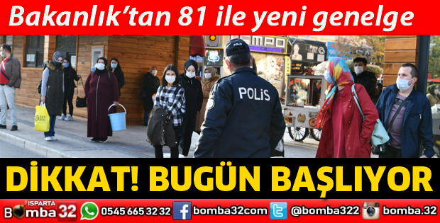 81 İLE YENİ GENELGE GÖNDERİLDİ