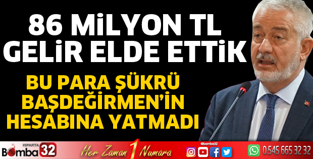 86 milyon TL gelir elde ettik