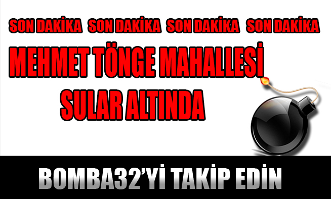 MEHMET TÖNGE MAHALLESİ SULAR ALTINDA KALDI