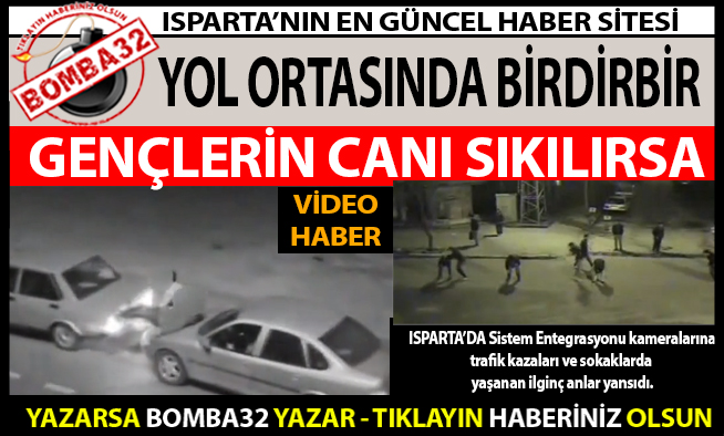 Trafiğe Açık Yolda Birdirbir Oynadılar