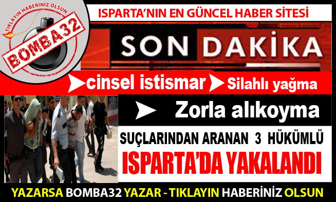 Suçları kesinleşmiş  3 hükümlü yakalandı !