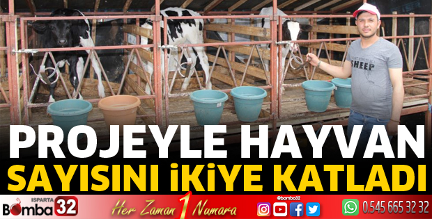 ​Projeyle hayvan sayısını ikiye katladı