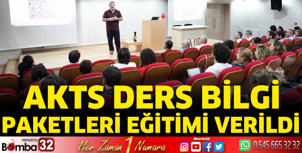 “AKTS Ders Bilgi Paketleri” eğitimi verildi