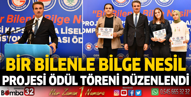 “Bir bilenle bilge nesil” projesi ödül töreni düzenlendi