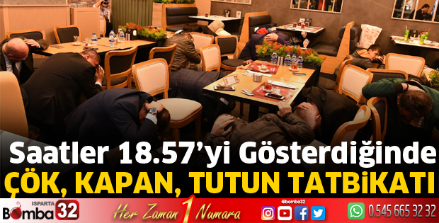“Çök-Kapan-Tutun” Tatbikatı Gerçekleştirildi