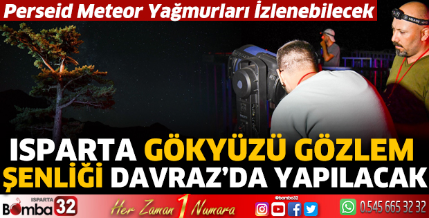 “Isparta Gökyüzü Gözlem Şenliği” Davraz’da yapılacak