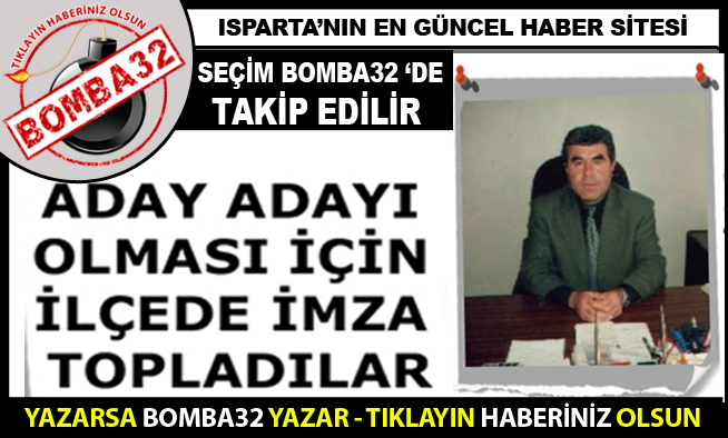 ADAY ADAYI OLMASI İÇİN İLÇEDE İMZA TOPLADILAR