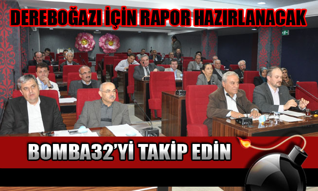 Belediye Meclisi Dereboğazı yoluna kilitlendi