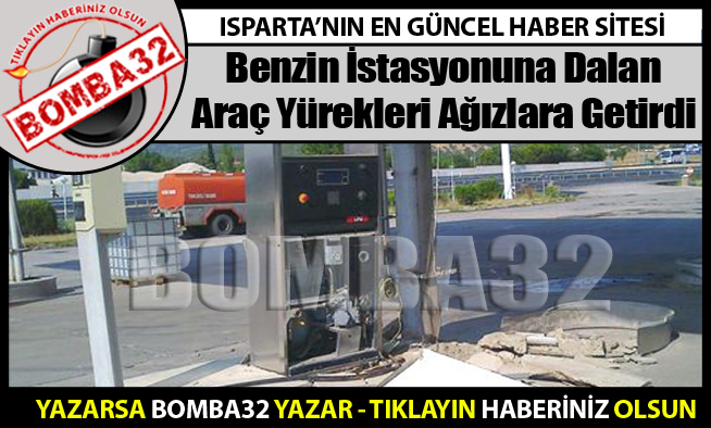 TRAFİK KAZASINDA FACİANIN EŞİĞİNDEN DÖNÜLDÜ
